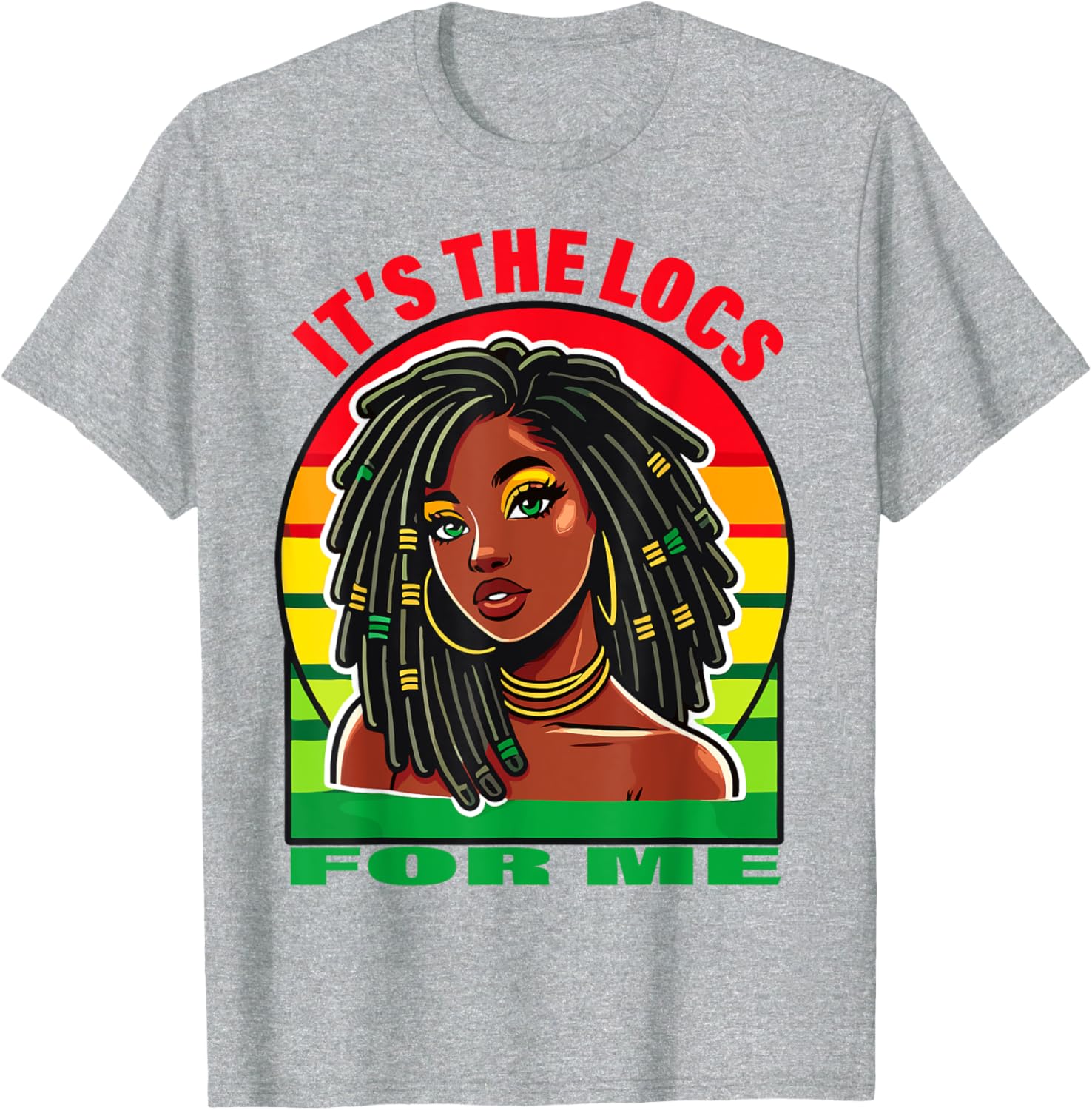 Stylish Dreadlocks Hair Design T-Shirt for Black Women – It's the Locs for Me - 7
