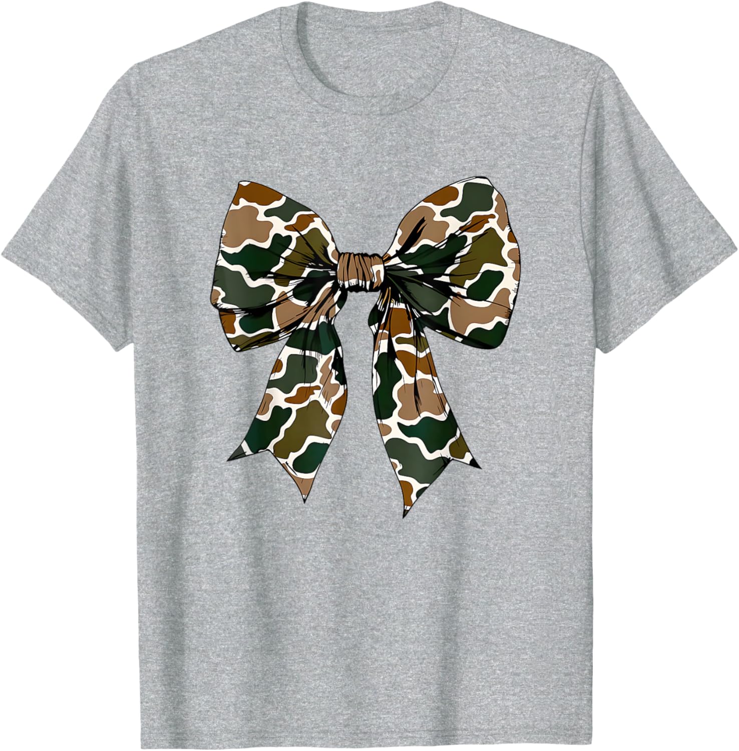 Camo Bow Coquette Duck Hunting T-Shirt for Stylish Outdoor Enthusiasts - 19