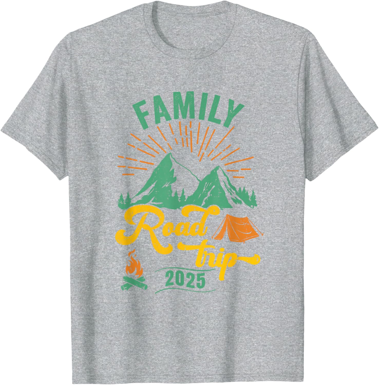 Family Road Trip Camping T-Shirt 2025 Adventure Vacation Gear - 6
