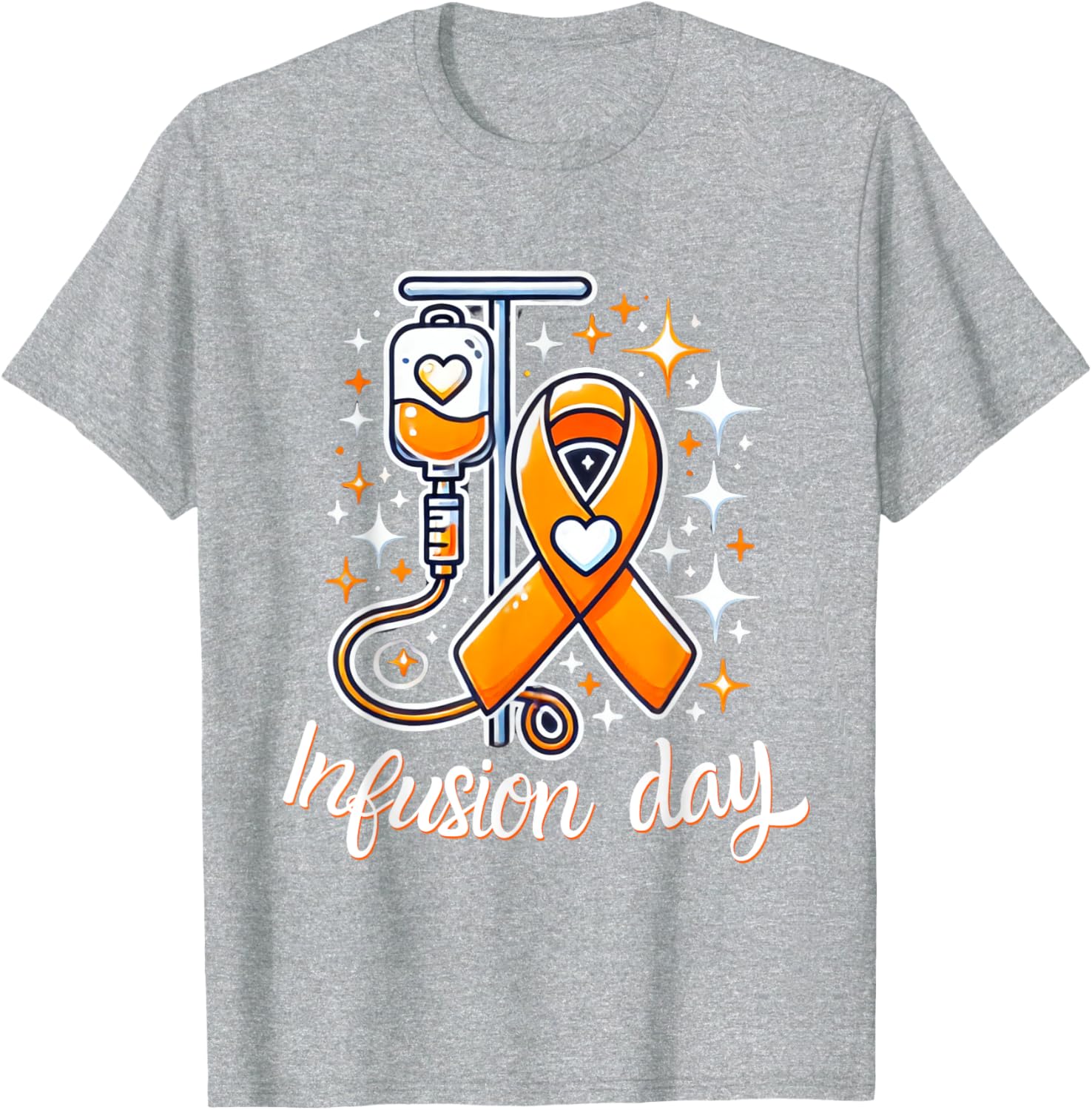 MS Infusion Day Multiple Sclerosis Awareness Ribbon T-Shirt for Supporters - 17