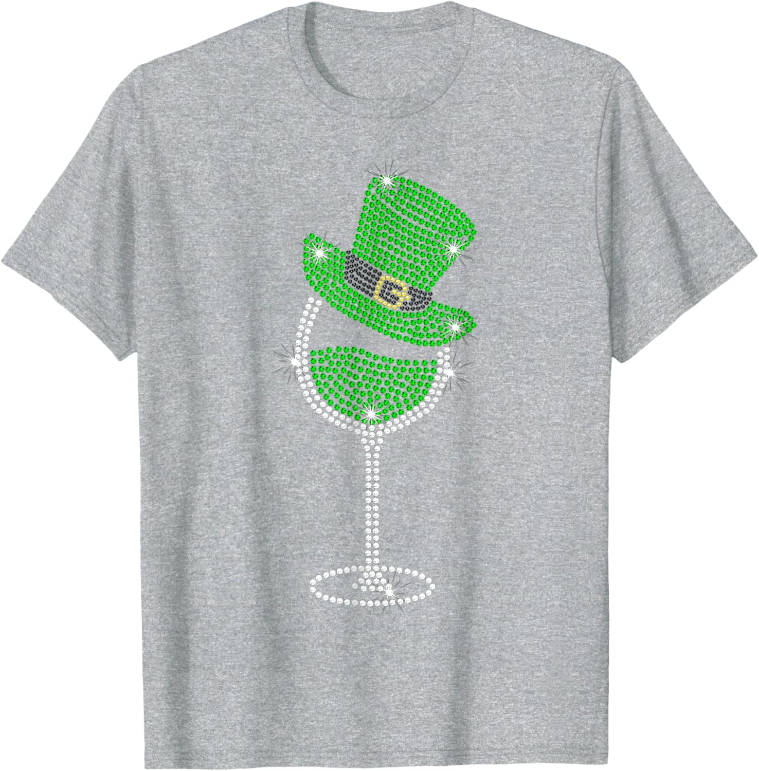 St Patrick's Day Shamrock Wine T-Shirt for Men and Women Celebrate in Style - 18