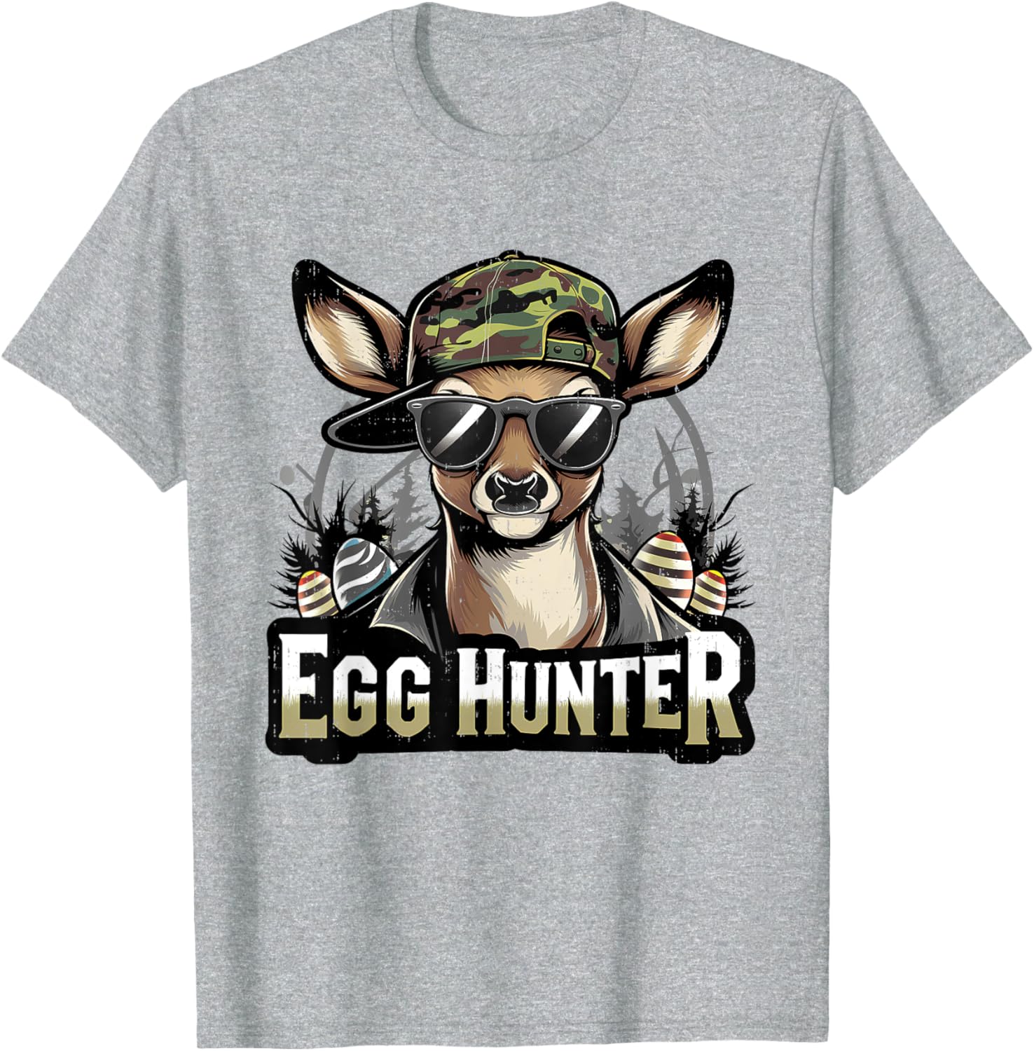 Funny Camo Easter Egg Hunter T-Shirt for Kids - Perfect for Boys and Girls - 4