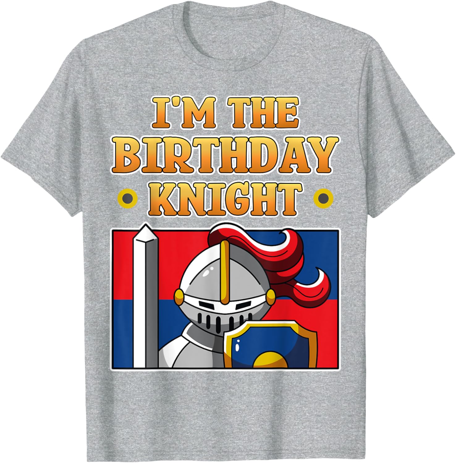 I'm The Birthday Knight Kids Medieval Armor T-Shirt for Fun Parties - 19