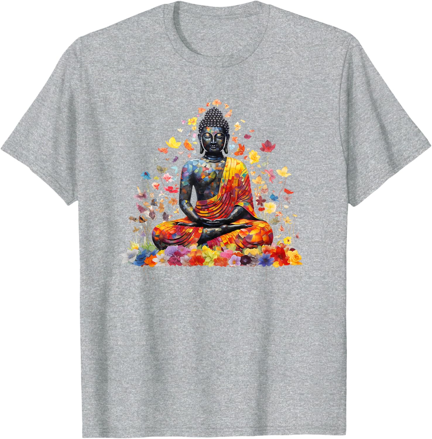 Buddha Meditating Lotus Pose T-Shirt for Zen and Mindfulness Lovers - 5