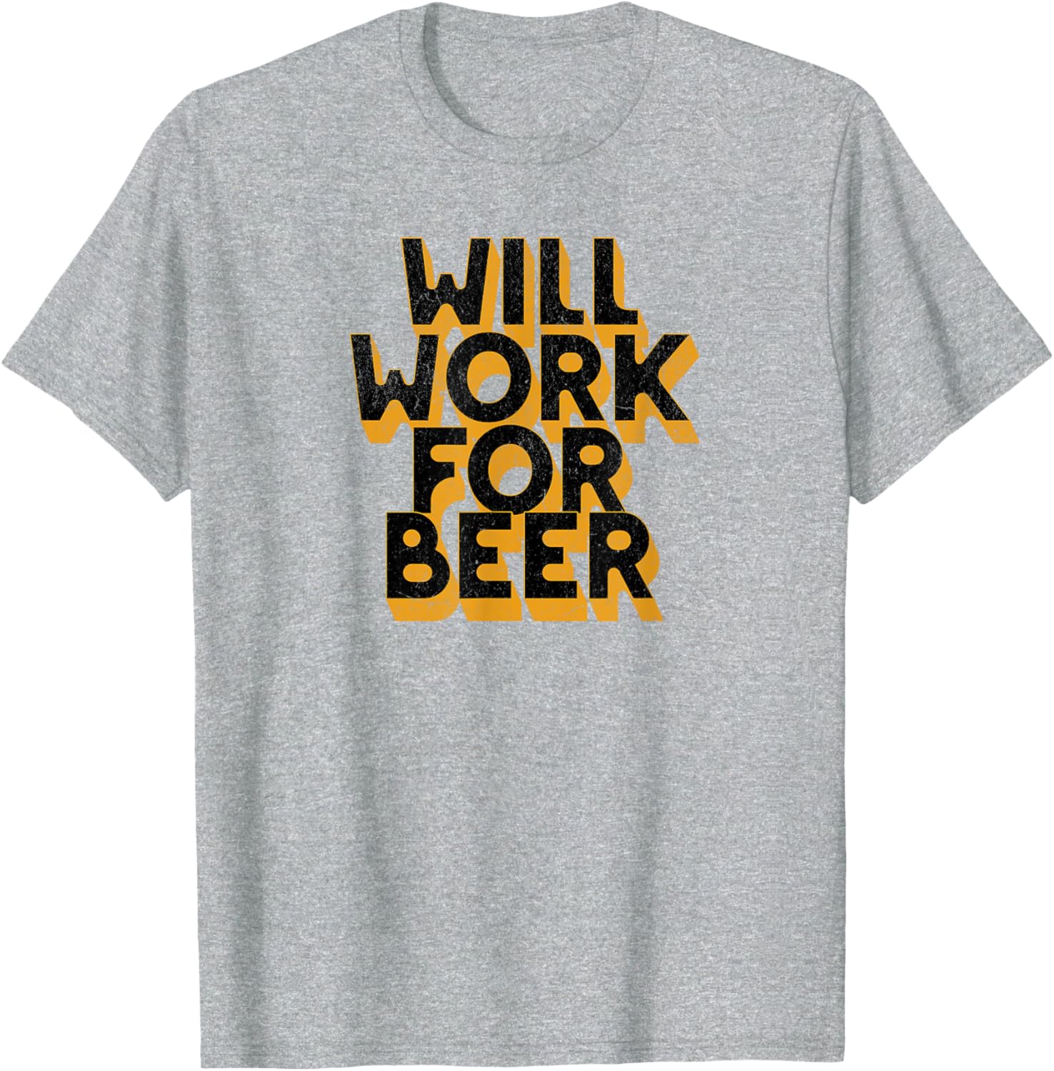 Will Work For Beer T-Shirt Funny Graphic Tee for Beer Lovers - 2
