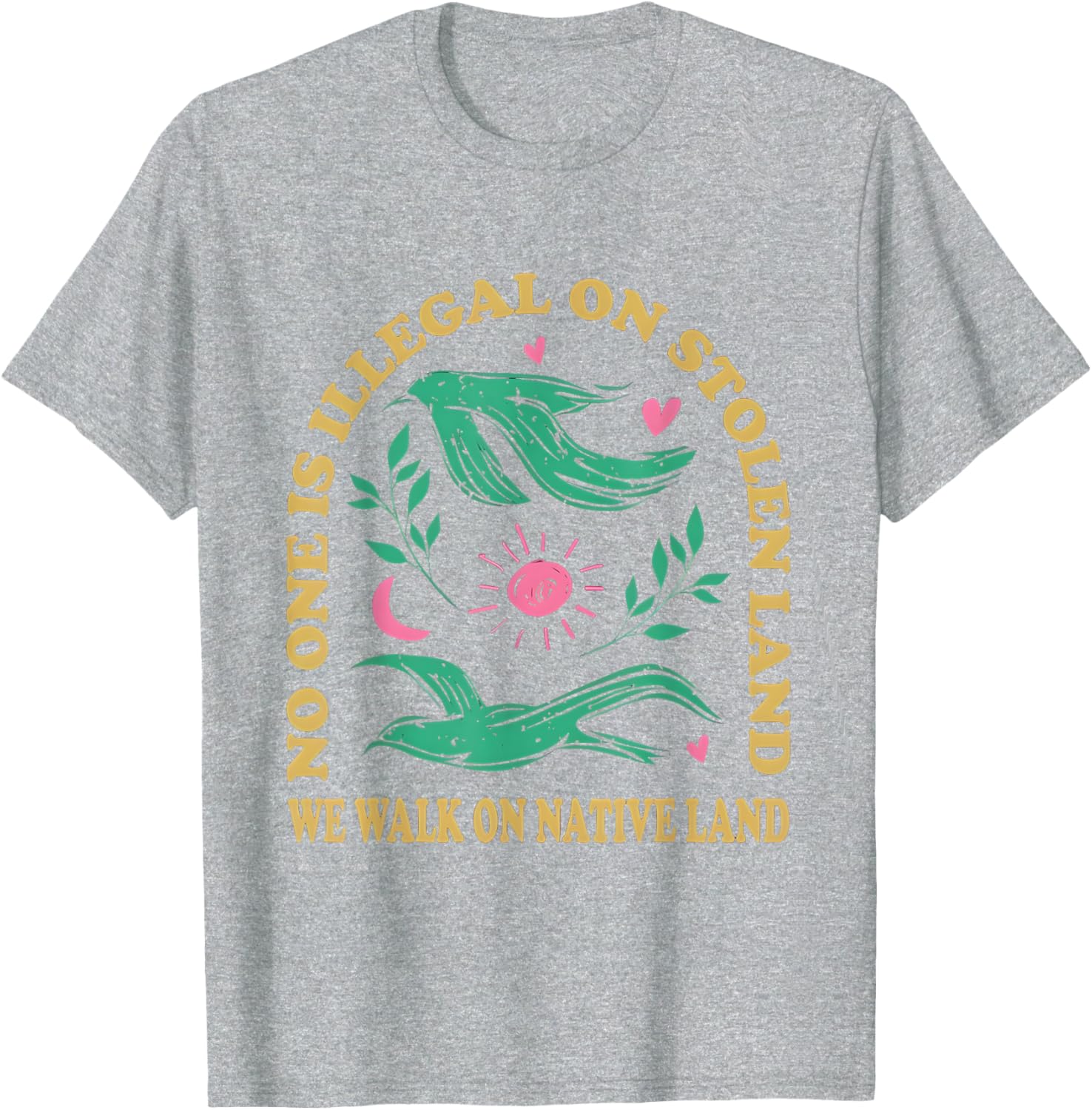 No One Is Illegal On Stolen Land Native American T-Shirt for All Ages - 20