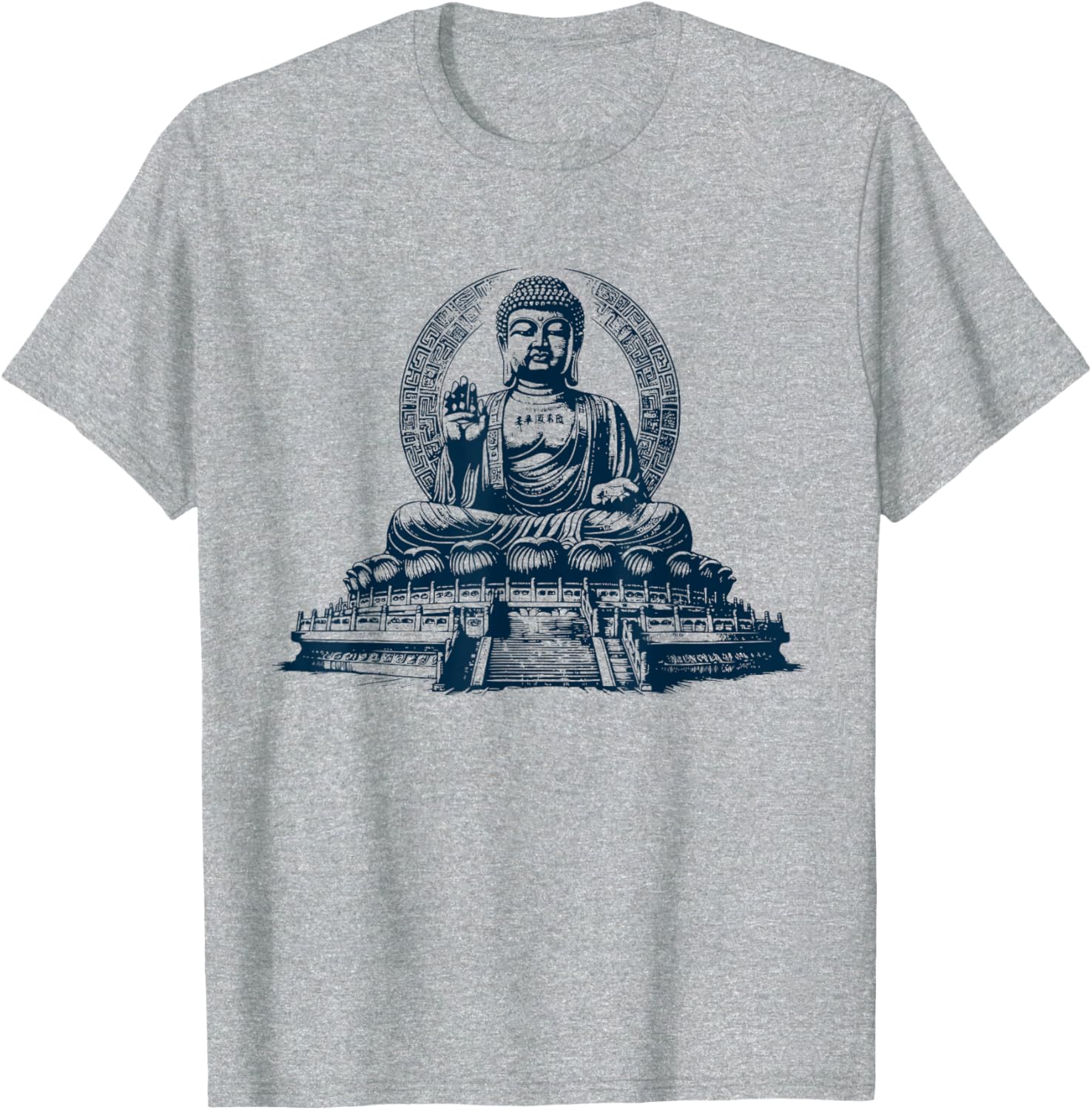 Tian Tan Buddha Graphic T-Shirt for Casual Style and Spiritual Vibes - 9