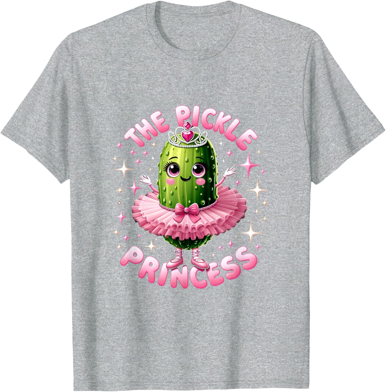 Cute Pickle Princess Ballet T-Shirt for Pickle Lovers and Dancers - 2