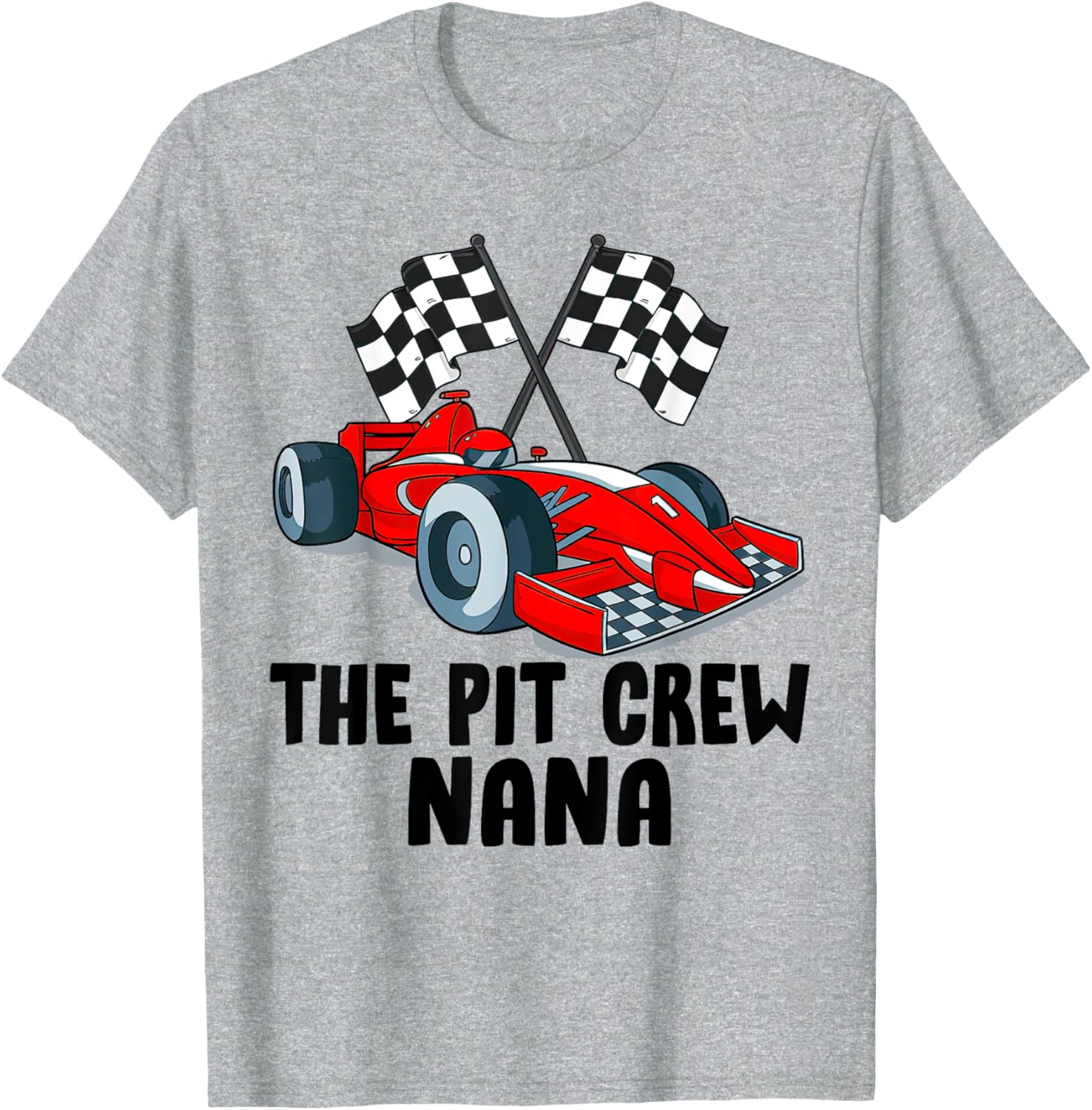 Nana Pit Crew Race Car Birthday Party Family T-Shirt for Racing Fans - 14