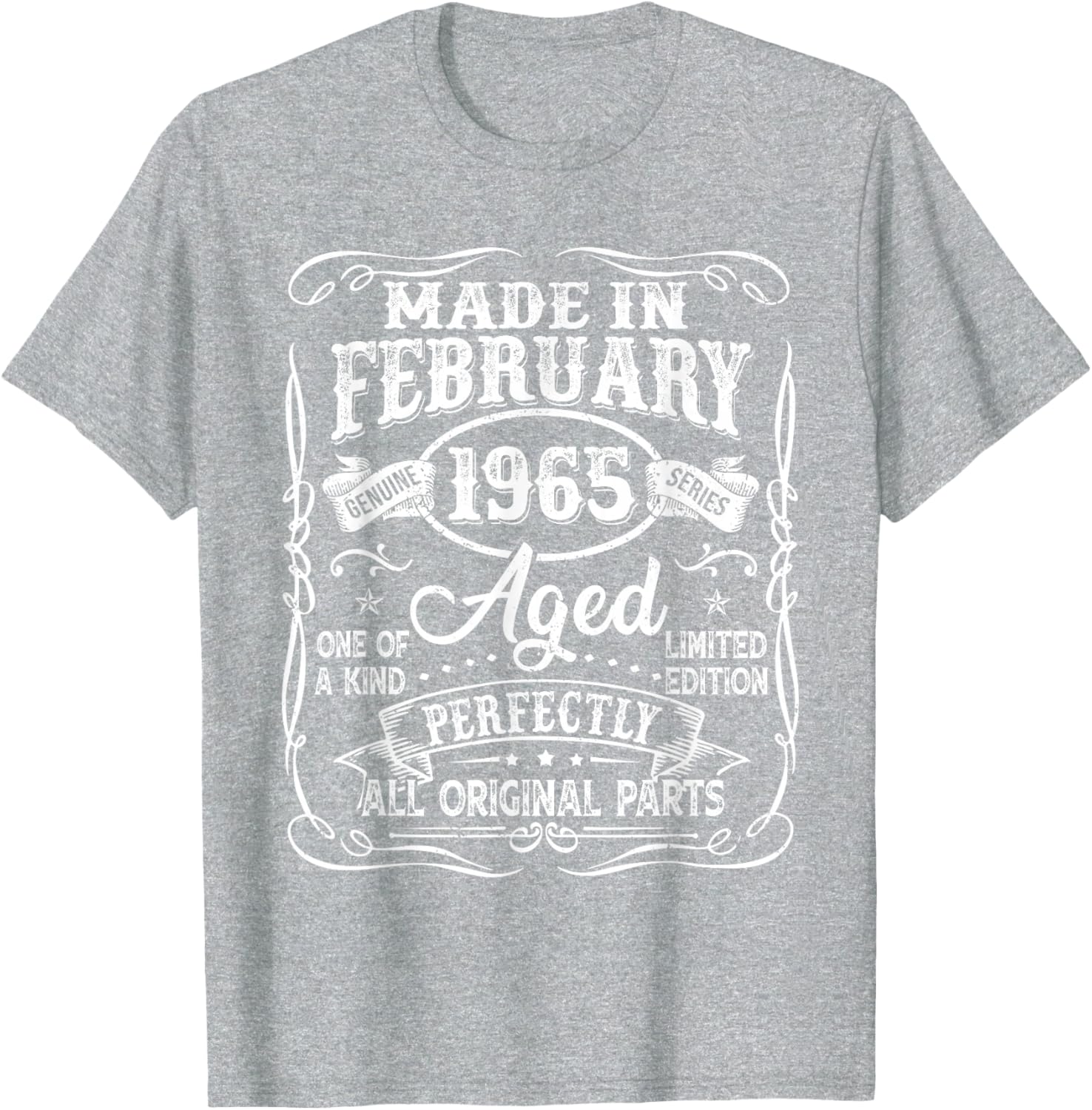Vintage 60th Birthday T-Shirt for Men Born in February 1965 - 23