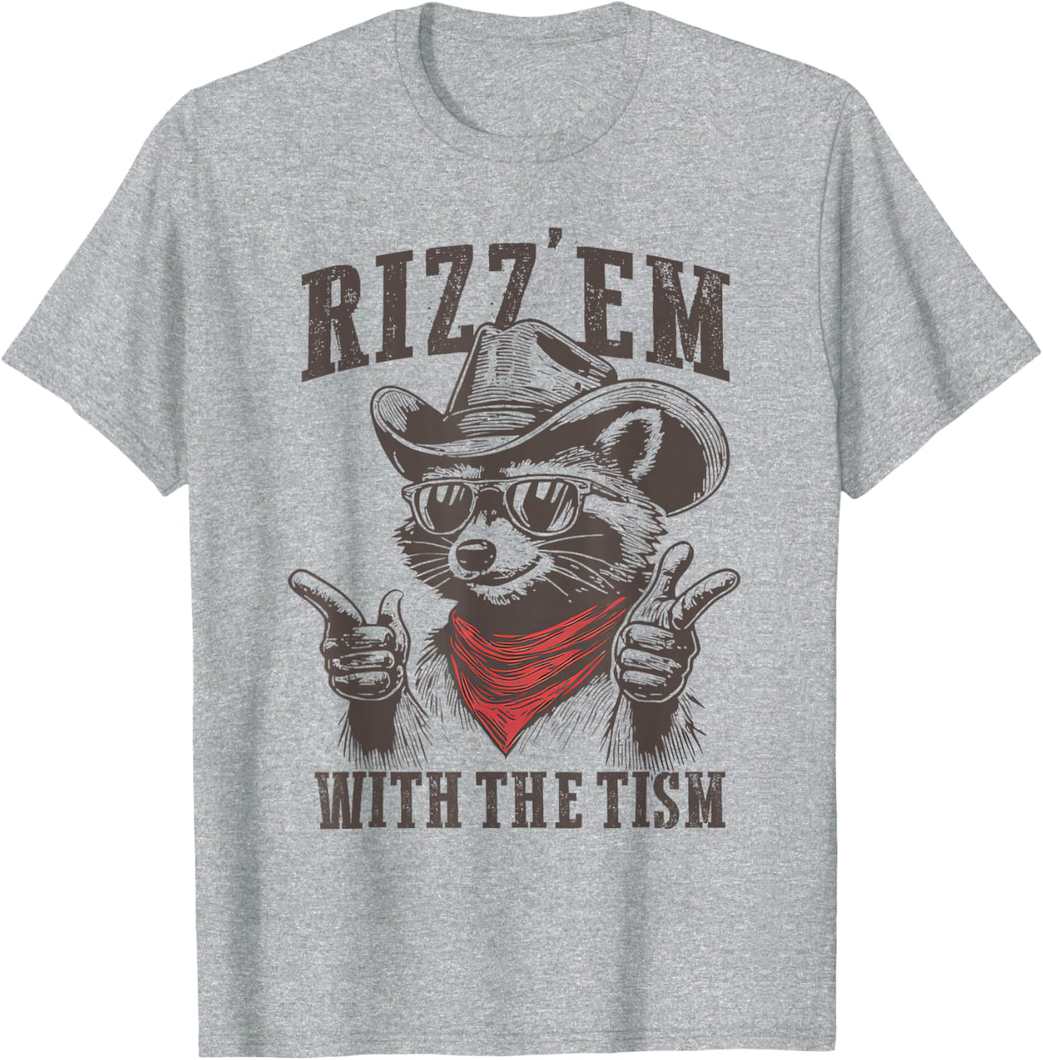 Funny Autism Raccoon T-Shirt with Meme Style Humor for All Ages - 1