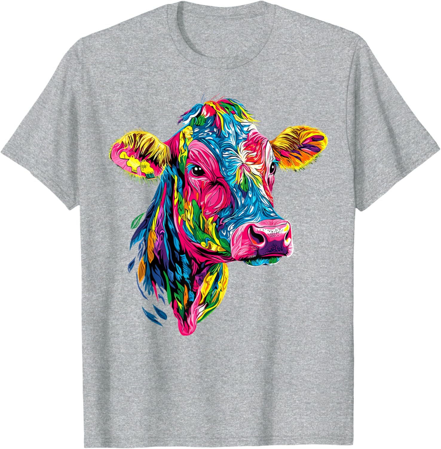 Cute Vegan Cow T-Shirt for Cattle Farmers - Adorable Farm Apparel - 12