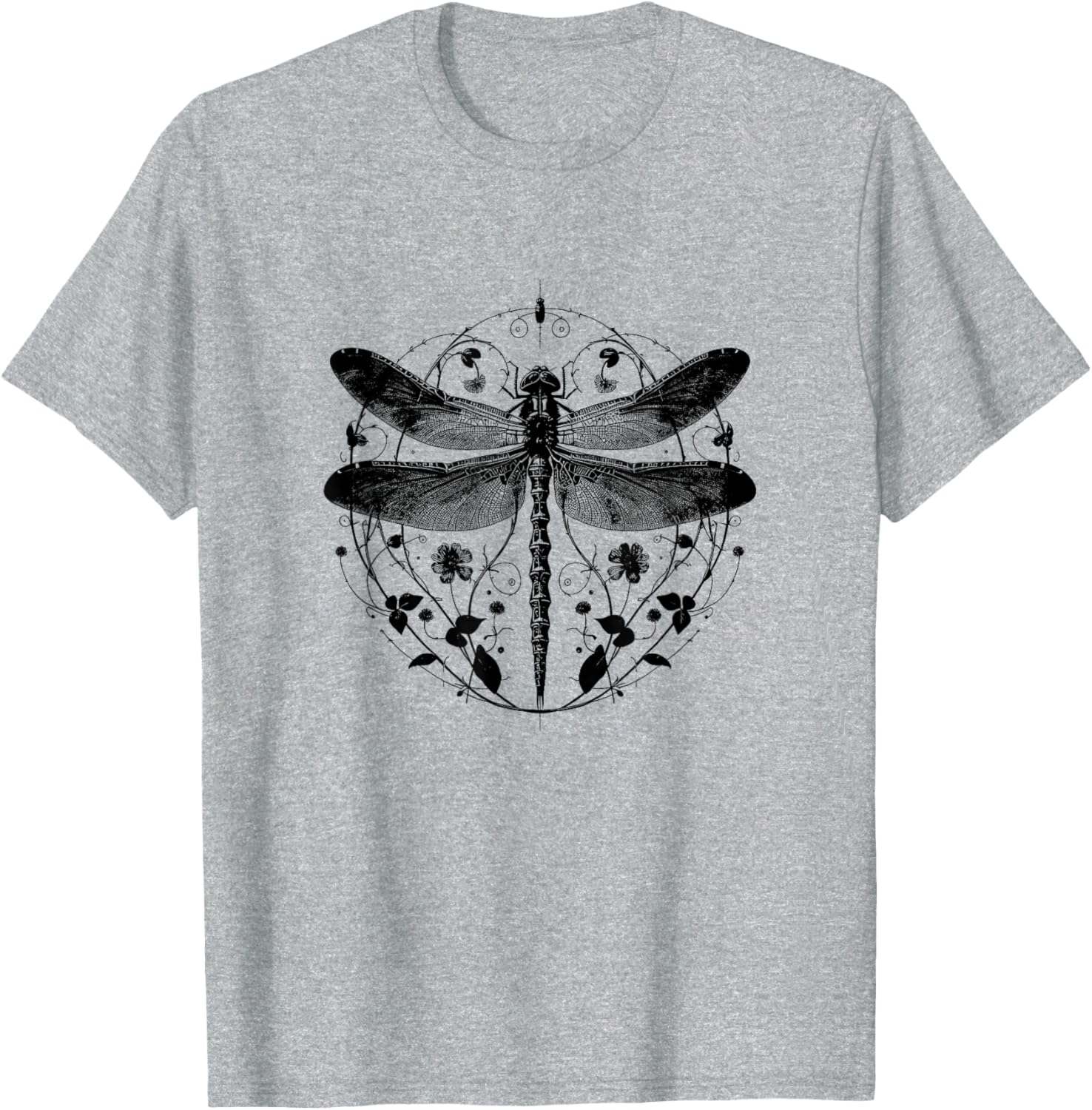 Cute Casual Summer Dragonfly Print T-Shirt for Stylish Comfort - 16