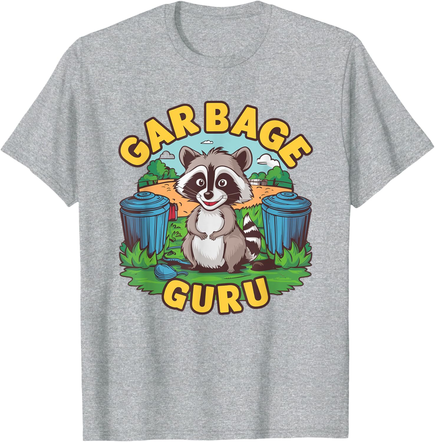 Playful Trash Panda T-Shirt for Raccoon Lovers - Funny Garbage Guru Design - 3