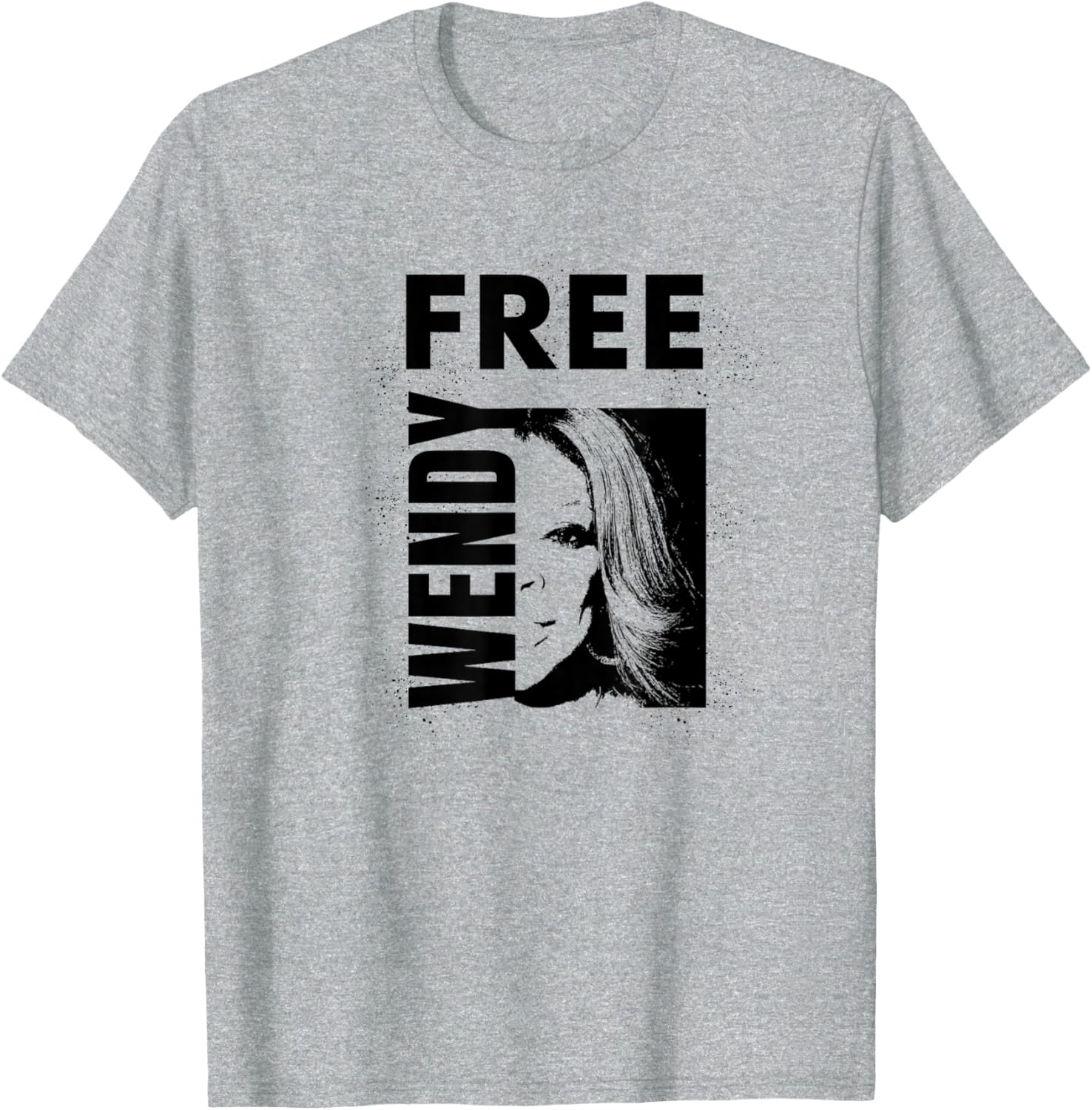 Free Wendy Outline Square Design T-Shirt for Trendy Casual Style - 14