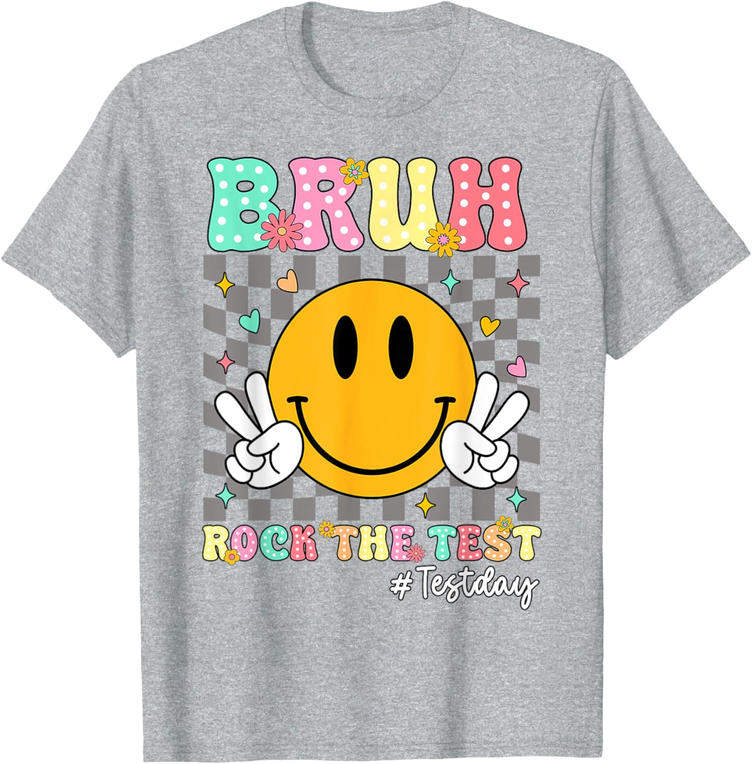You Got This Test Day Smile Rock the Test Kids T-Shirt for Boys and Girls - 4