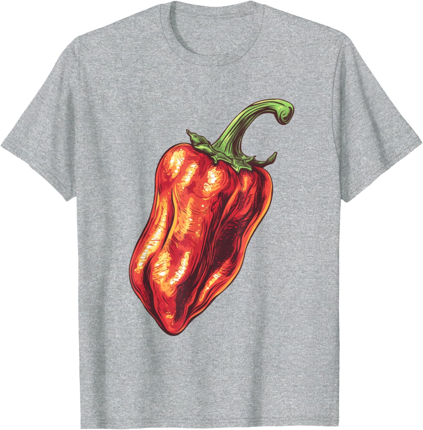 Ghost Pepper Retro T-Shirt for Spicy Food Lovers and Trendsetters - 3