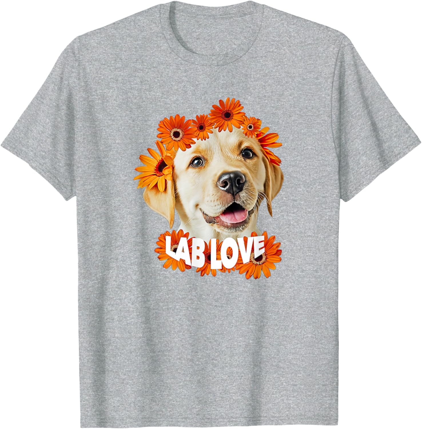 Yellow Labrador Love T-Shirt for Dog Moms and Dads - Daisy Puppy Design - 23