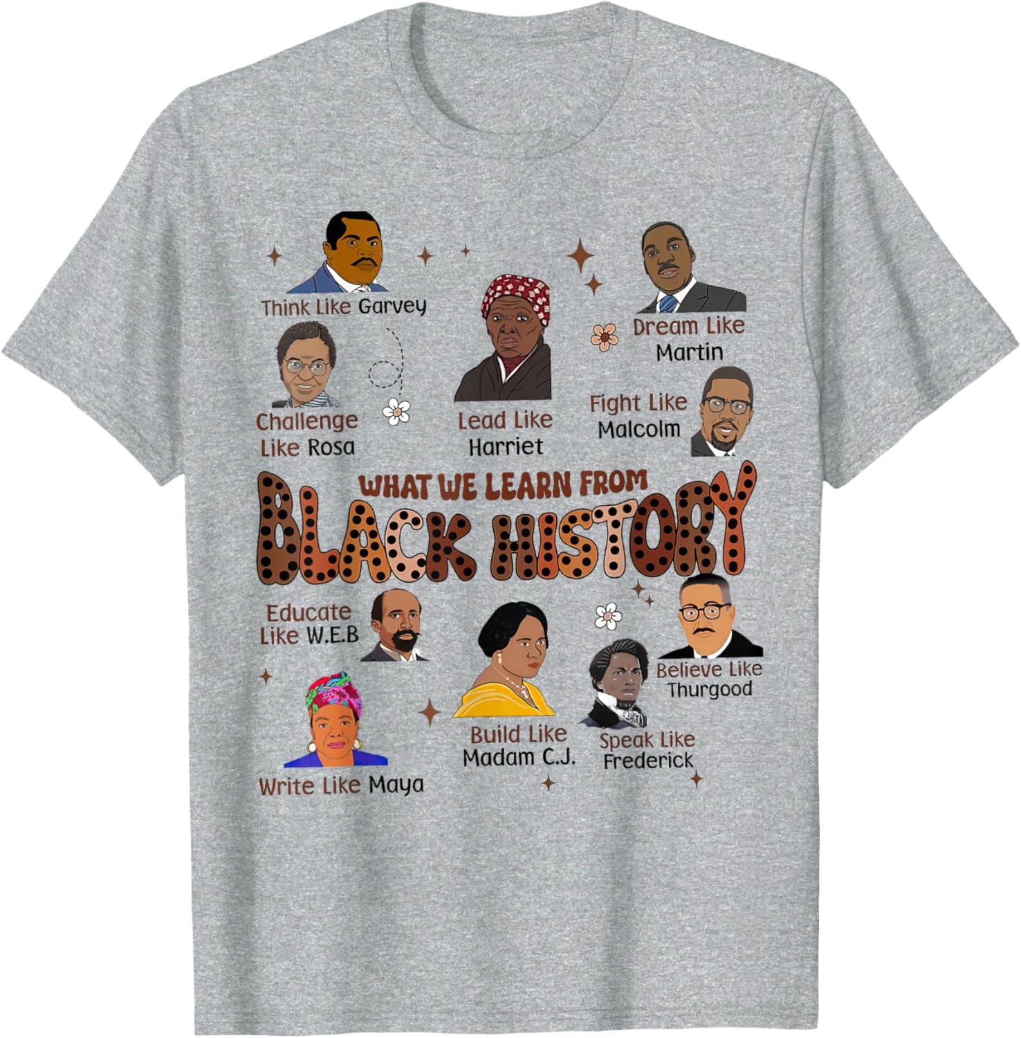 Celebrate Black History Month with Our Inspiring People Version T-Shirt - 4