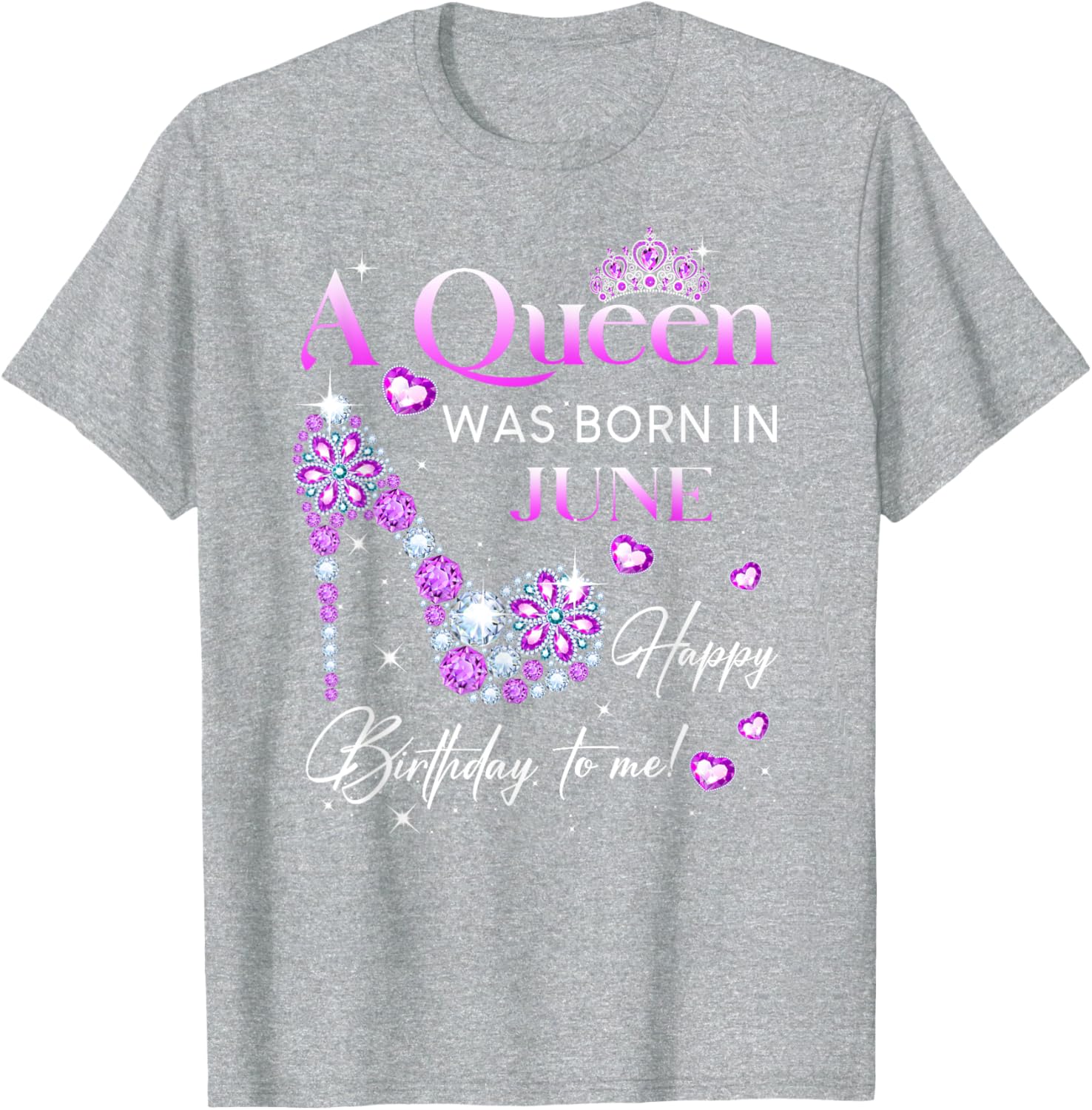 Queen Was Born In June T-Shirt for Women - Perfect Birthday Gift - 4