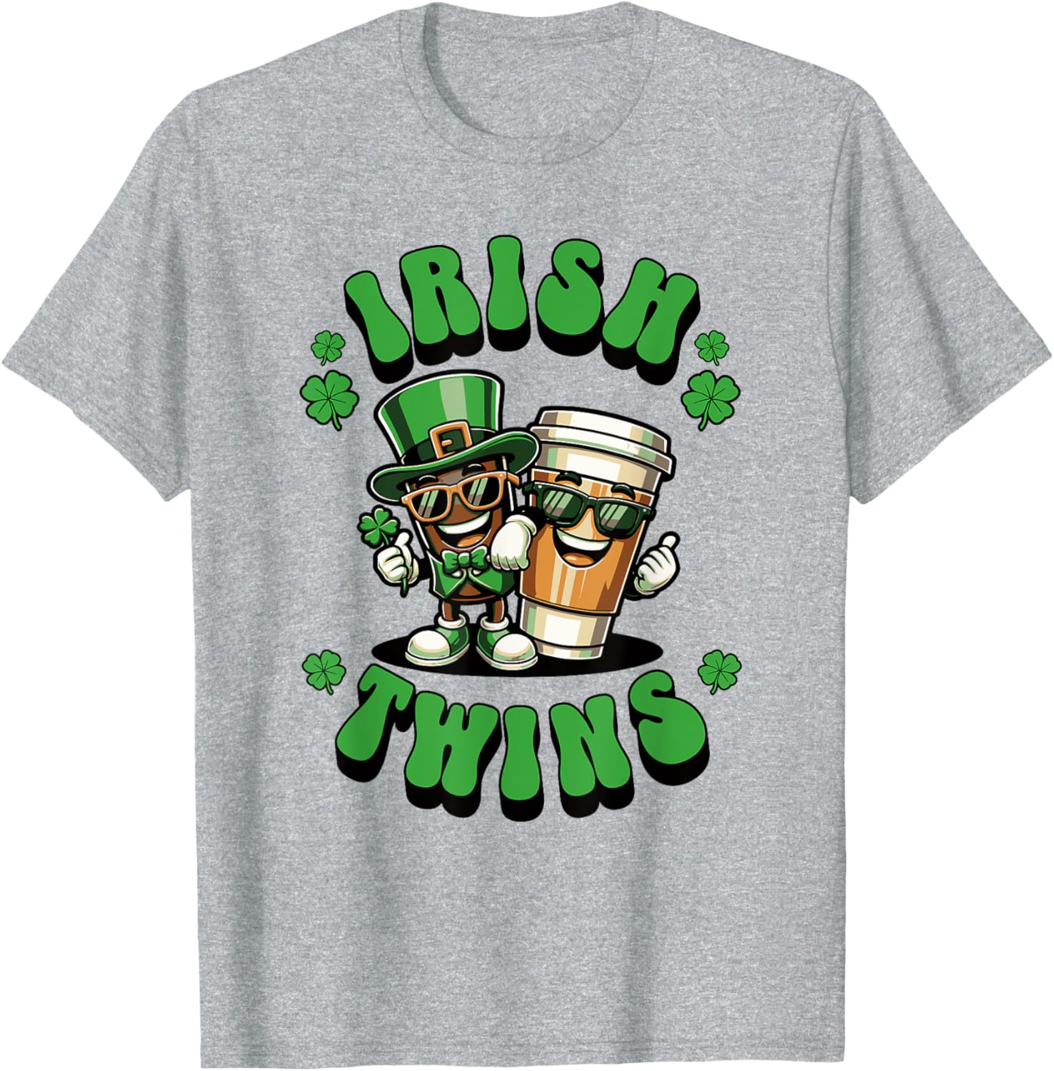 Funny Irish Twins Matching St. Patrick's Day T-Shirt for Kids - 11
