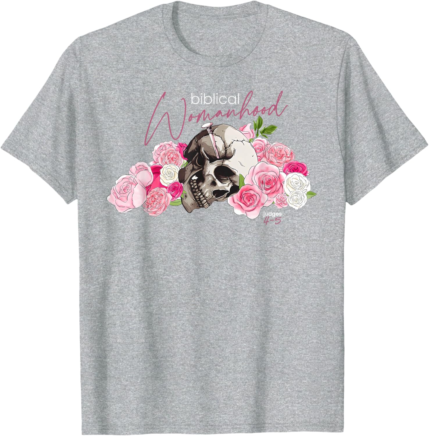 Biblical Womanhood Deborah T-Shirt for Christian Women - Judges 4-5 Design - 1
