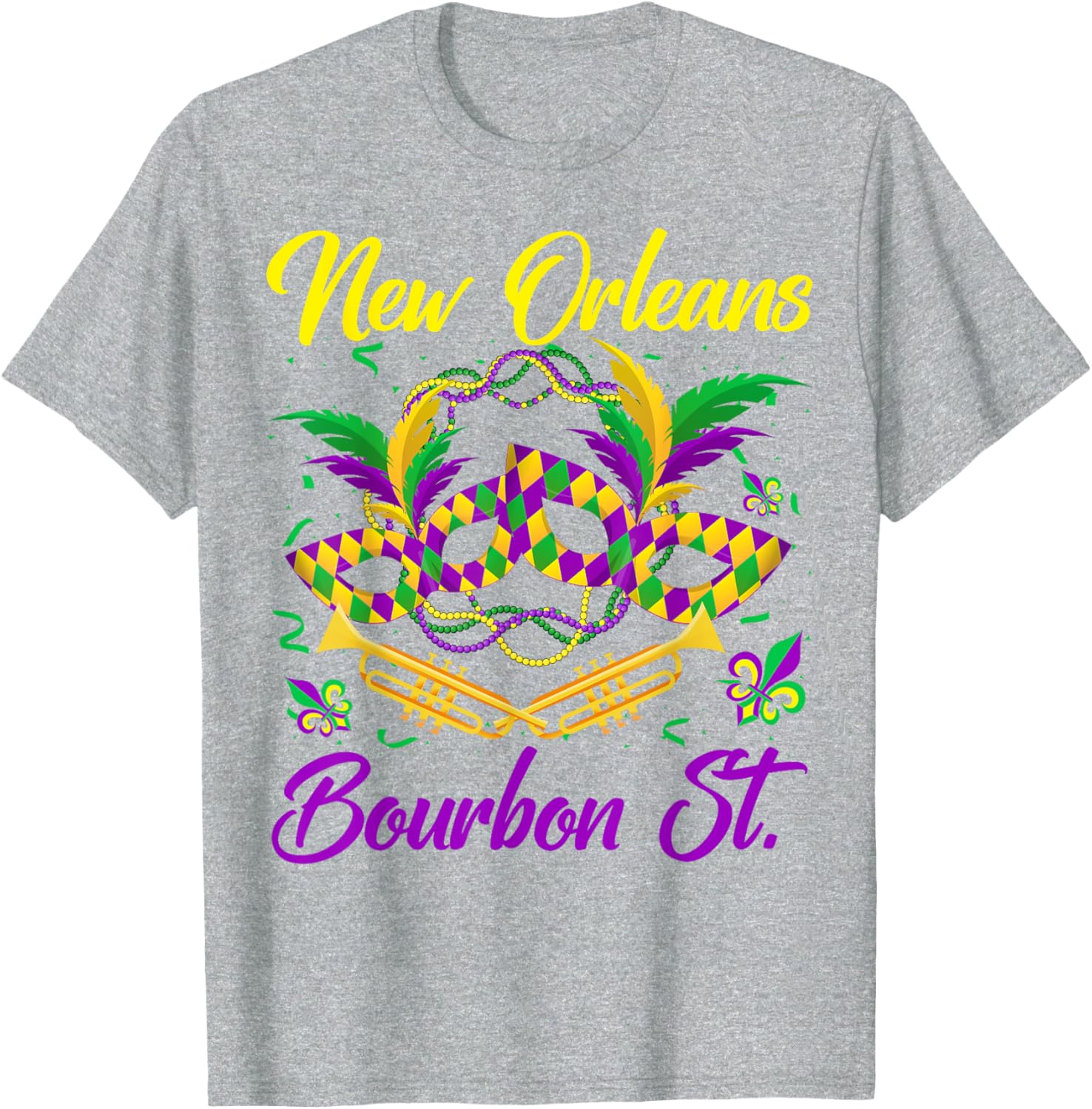 Funny NOLA Bourbon Street Mardi Gras T-Shirt for Fat Tuesday Celebrations - 8