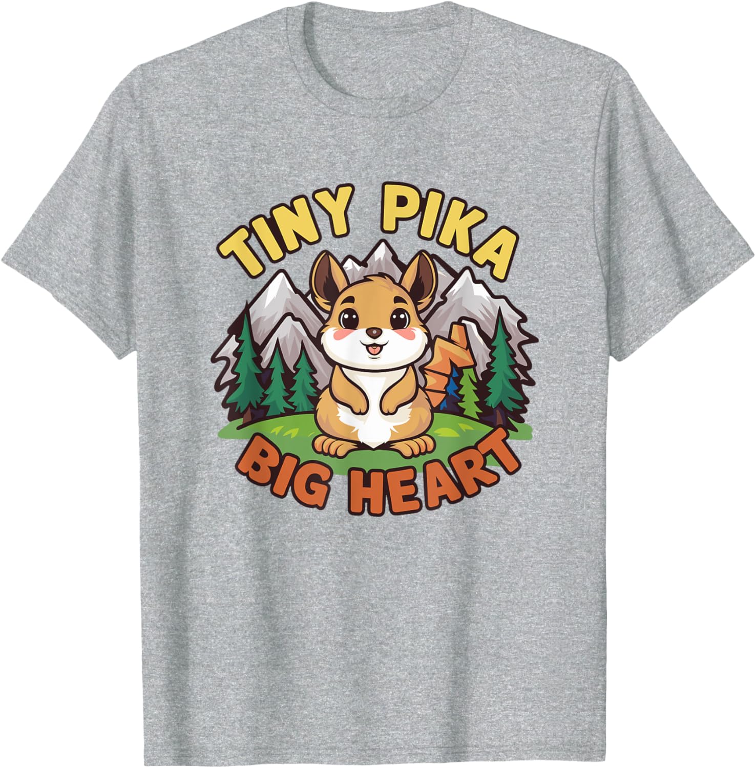 Playful Tiny Pika Big Heart T-Shirt for Animal Lovers and Adventurers - 6