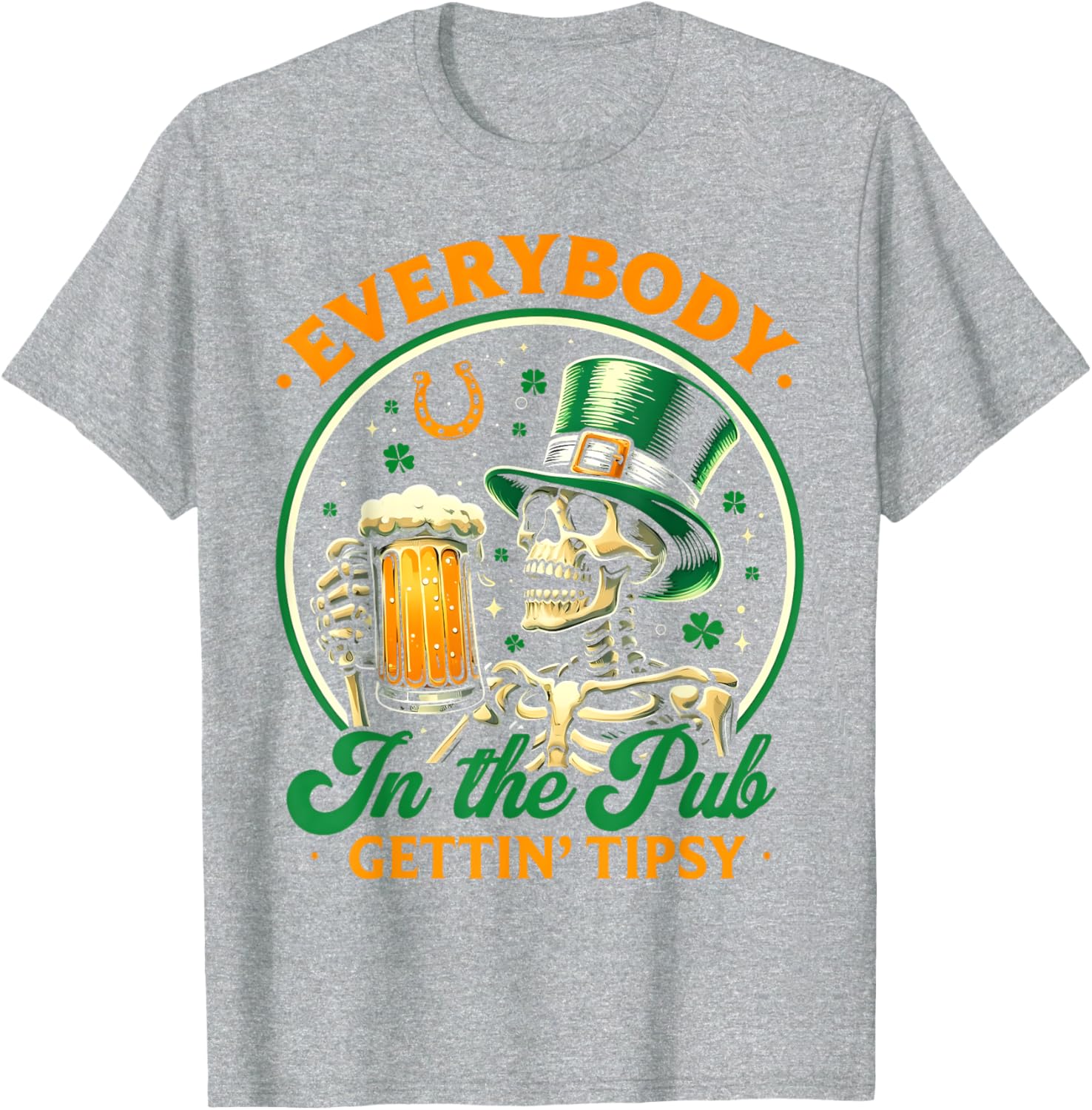 Tipsy St Patricks Day T-Shirt for Men and Women Celebrating at the Pub - 8