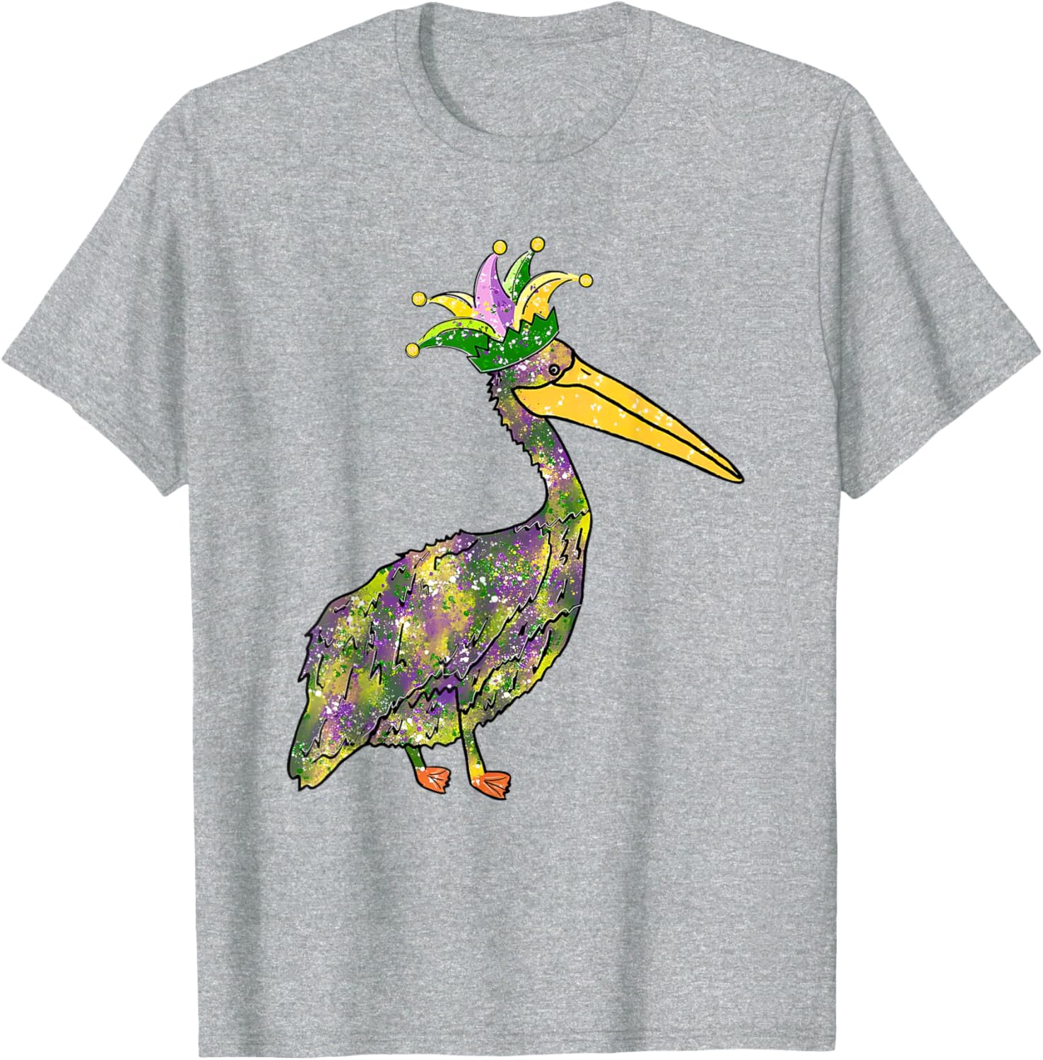 Pelican Mardi Gras Women's Carnival Lover T-Shirt Fun Festive Style - 8