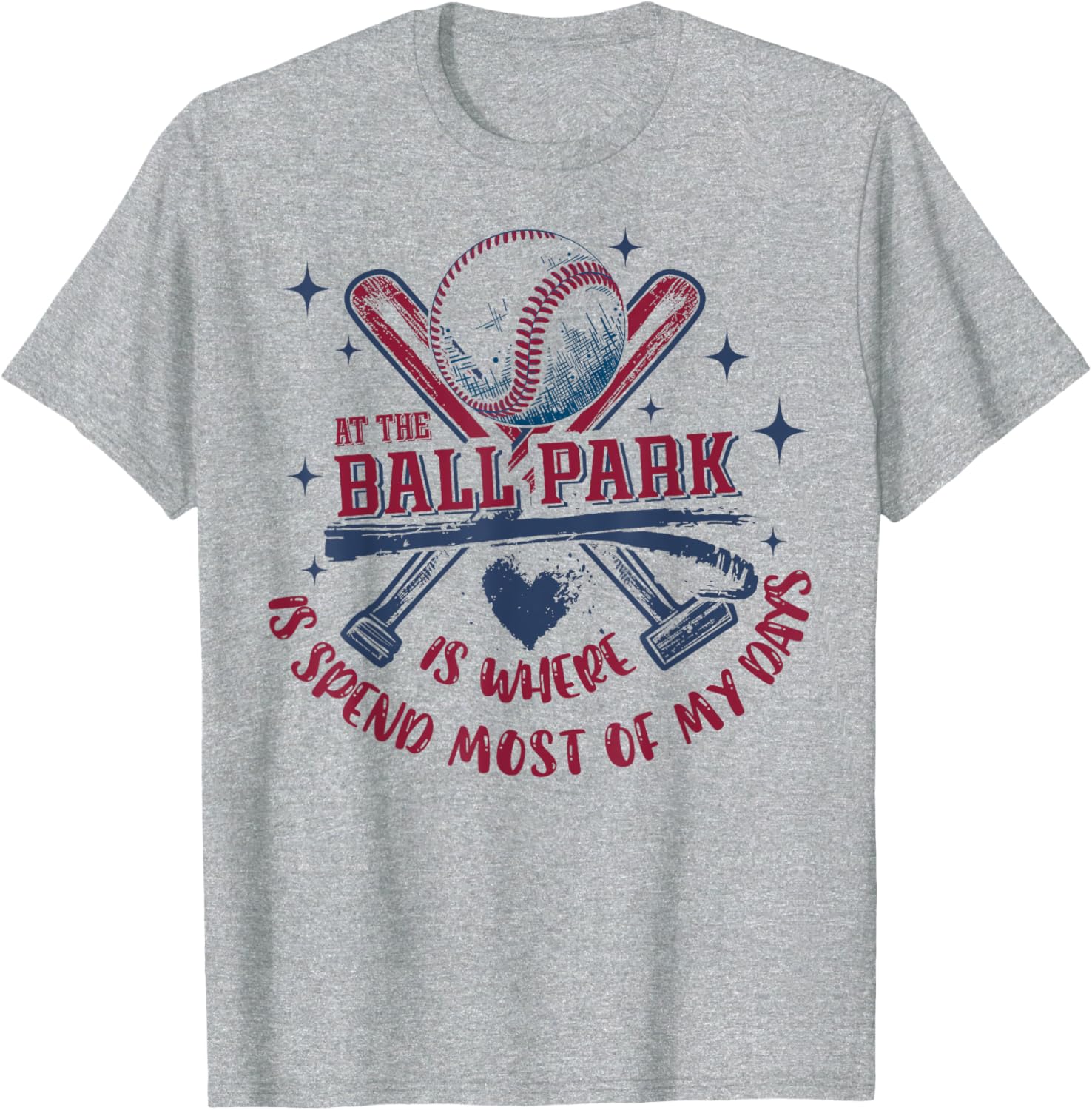 Baseball At The Ballpark T-Shirt Perfect for Sports Fans and Players - 1