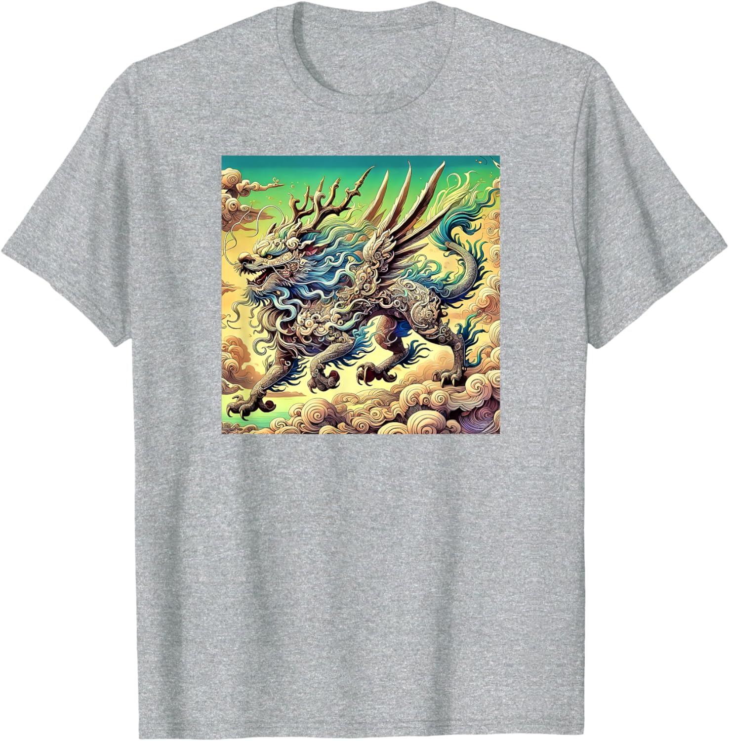 Legendary Qilin Dragon-Inspired T-Shirt for Unique Fashion Lovers - 3