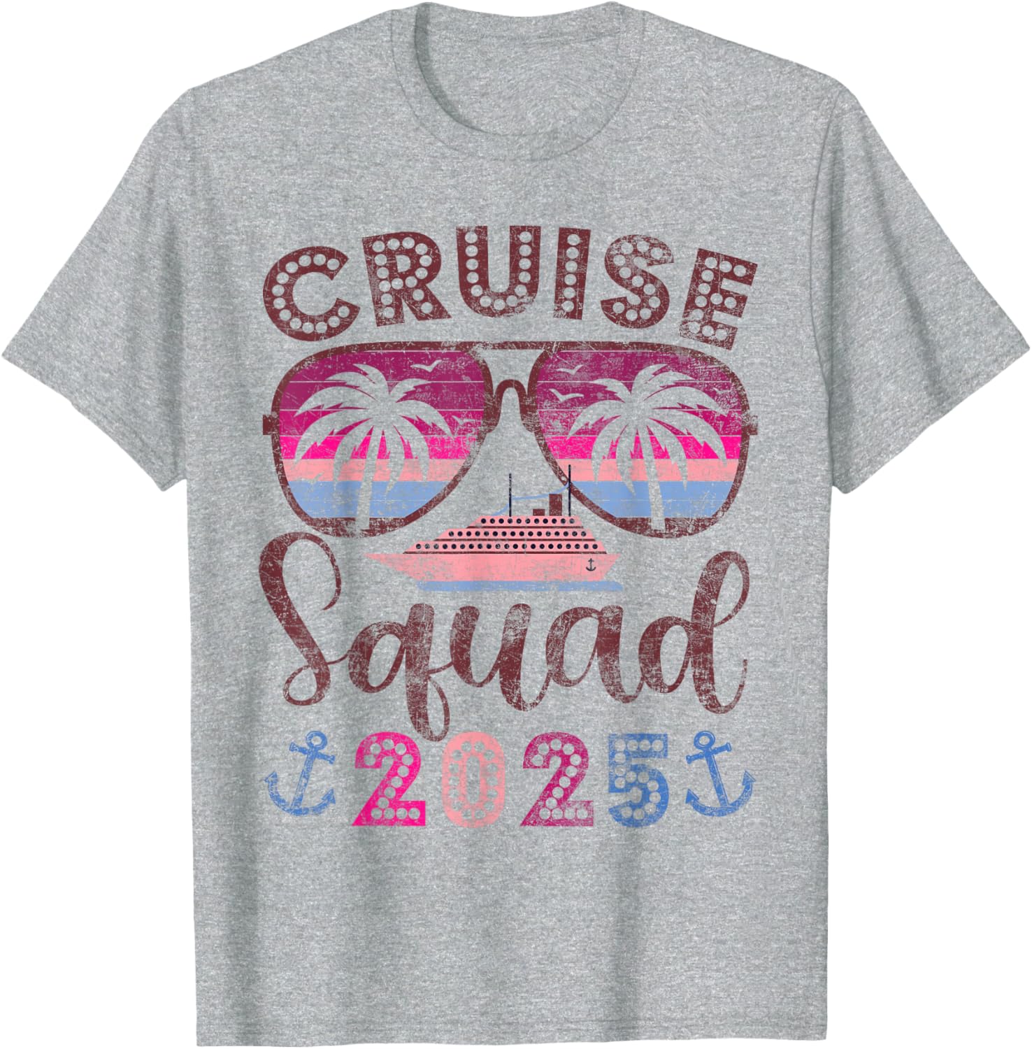 Cruise Squad 2025 Family Vacation Matching Group T-Shirt for Friends - 7