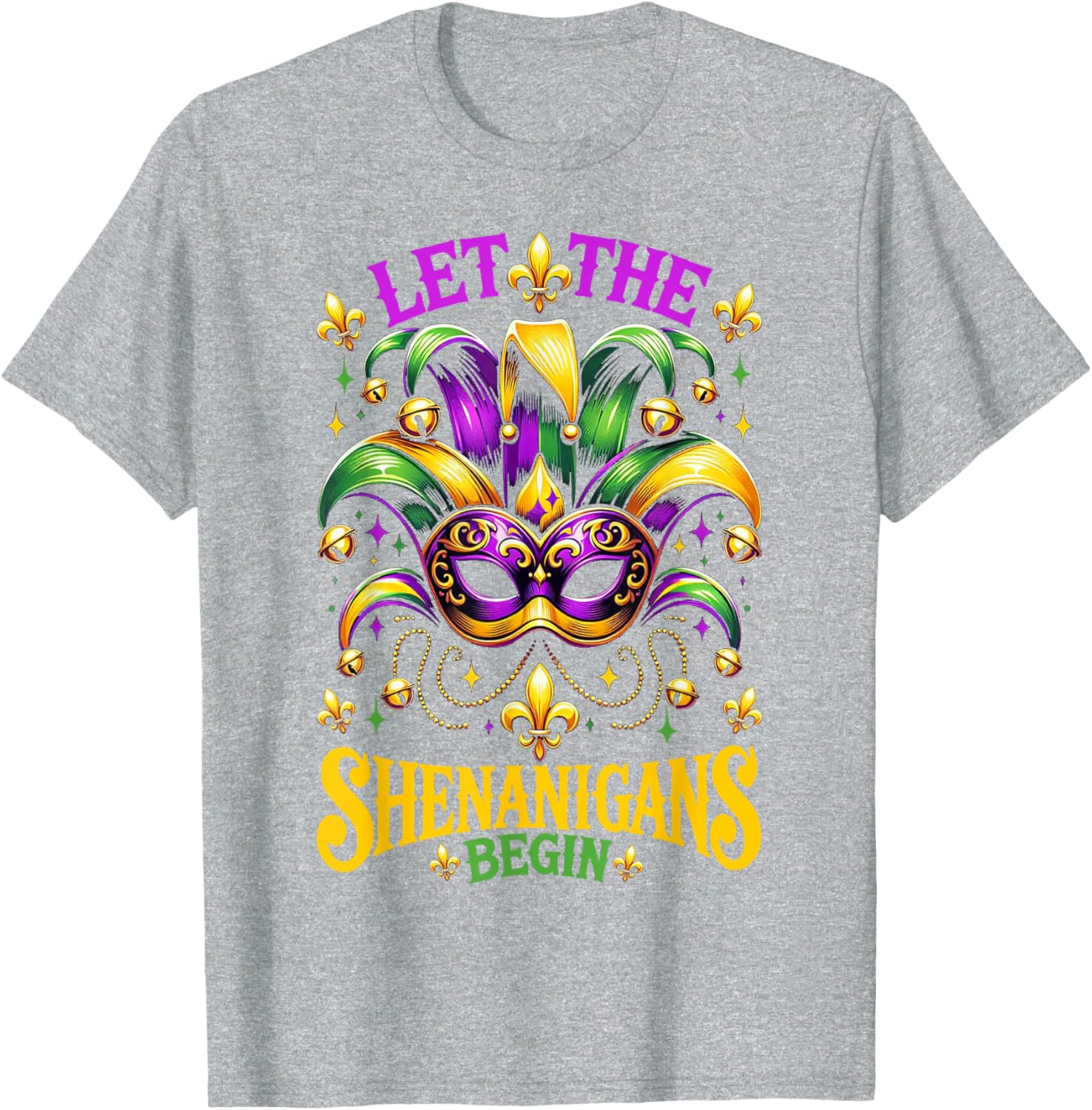 Let The Shenanigans Begin Mardi Gras T-Shirt for Kids and Adults - 22