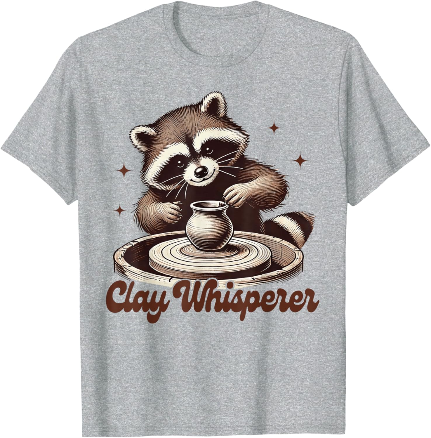 Pottery Artist Racoon Ceramic Clay Whisperer T-Shirt for Creatives - 6