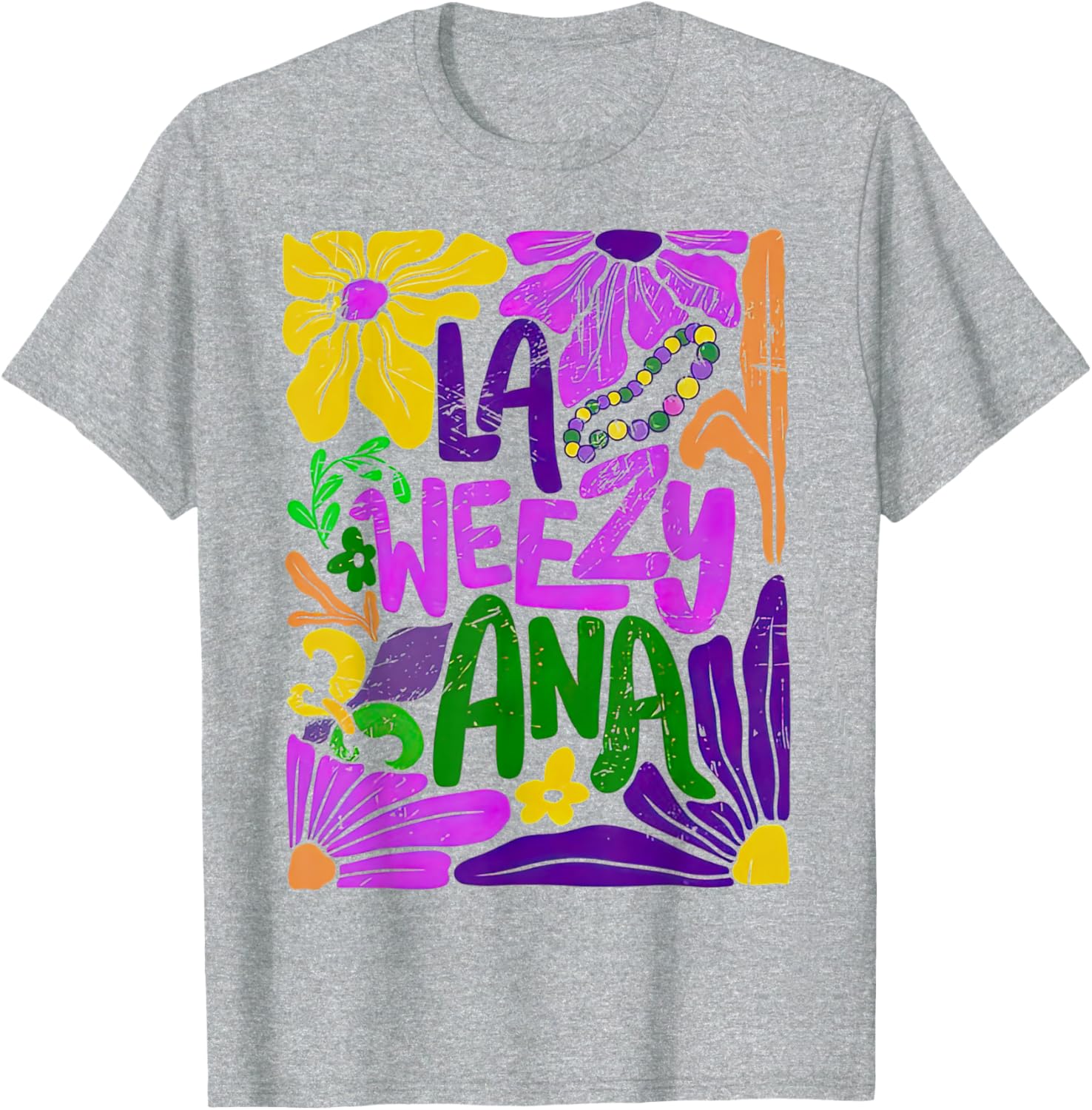Boho LA WEEZY ANA Mardi Gras Coquette Bow T-Shirt for Carnival Fun - 5