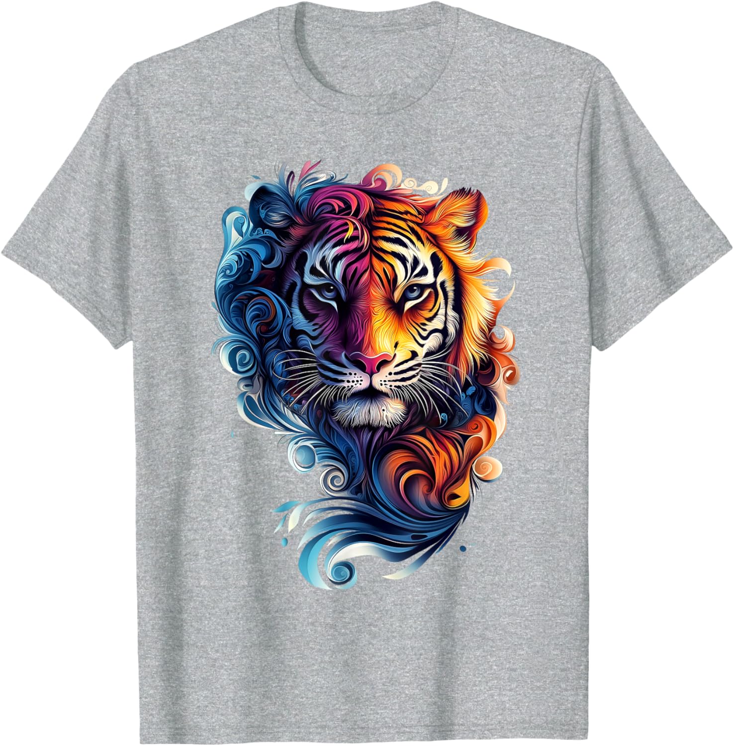 Colorful Tiger Wildlife T-Shirt for Nature Lovers - Stylish and Fun - 8