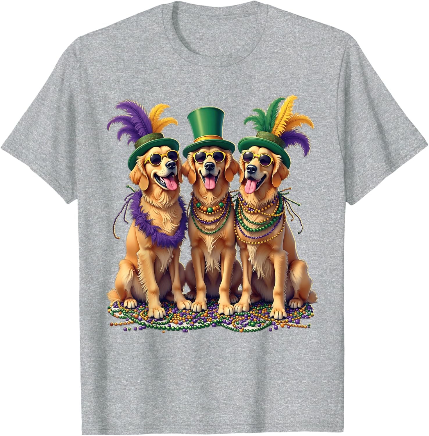 Festive Labrador Mardi Gras T-Shirt for Dog Lovers and Celebration Fans - 22