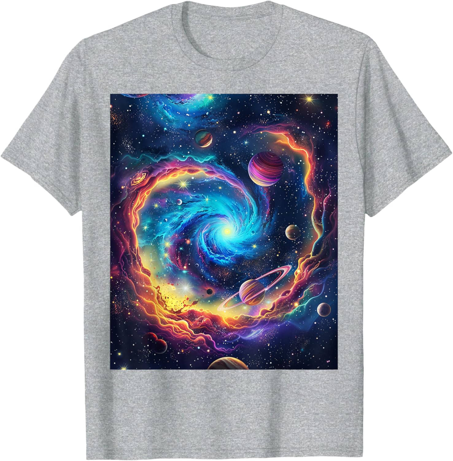 Cosmic Vortex Galaxy Space T-Shirt for Starry Nights and Adventures - 11