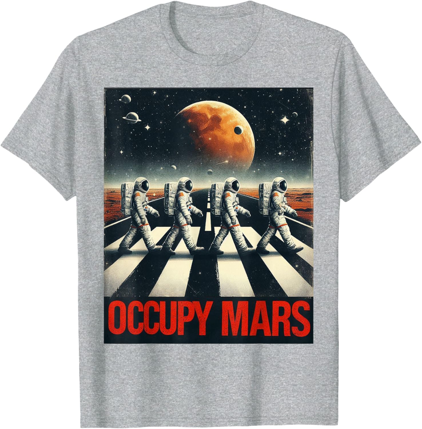 Astronauts Walking on Mars T-Shirt Perfect for Space Lovers and Adventurers - 28