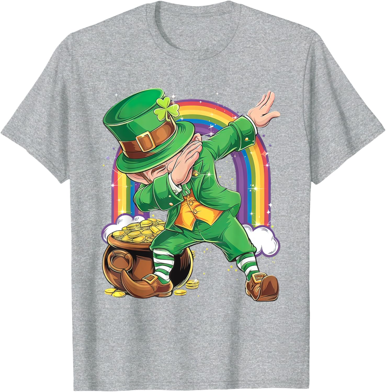St Patricks Day Dabbing Leprechaun T-Shirt for Men, Women, Kids - 25