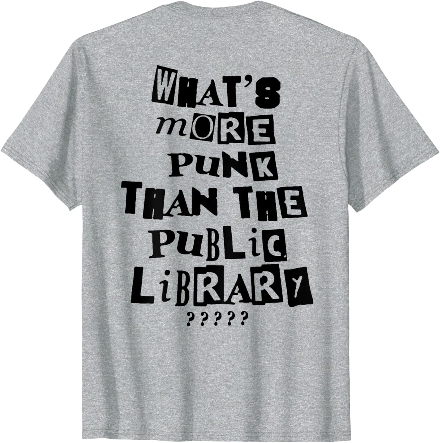 Punk Library T-Shirt for Book Lovers | Unique Graphic Tee Design - 4