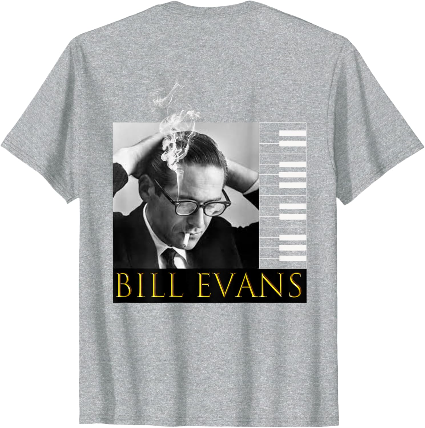 Bill Evans Back Printed T-Shirt for Music Lovers - Stylish Casual Wear - 2