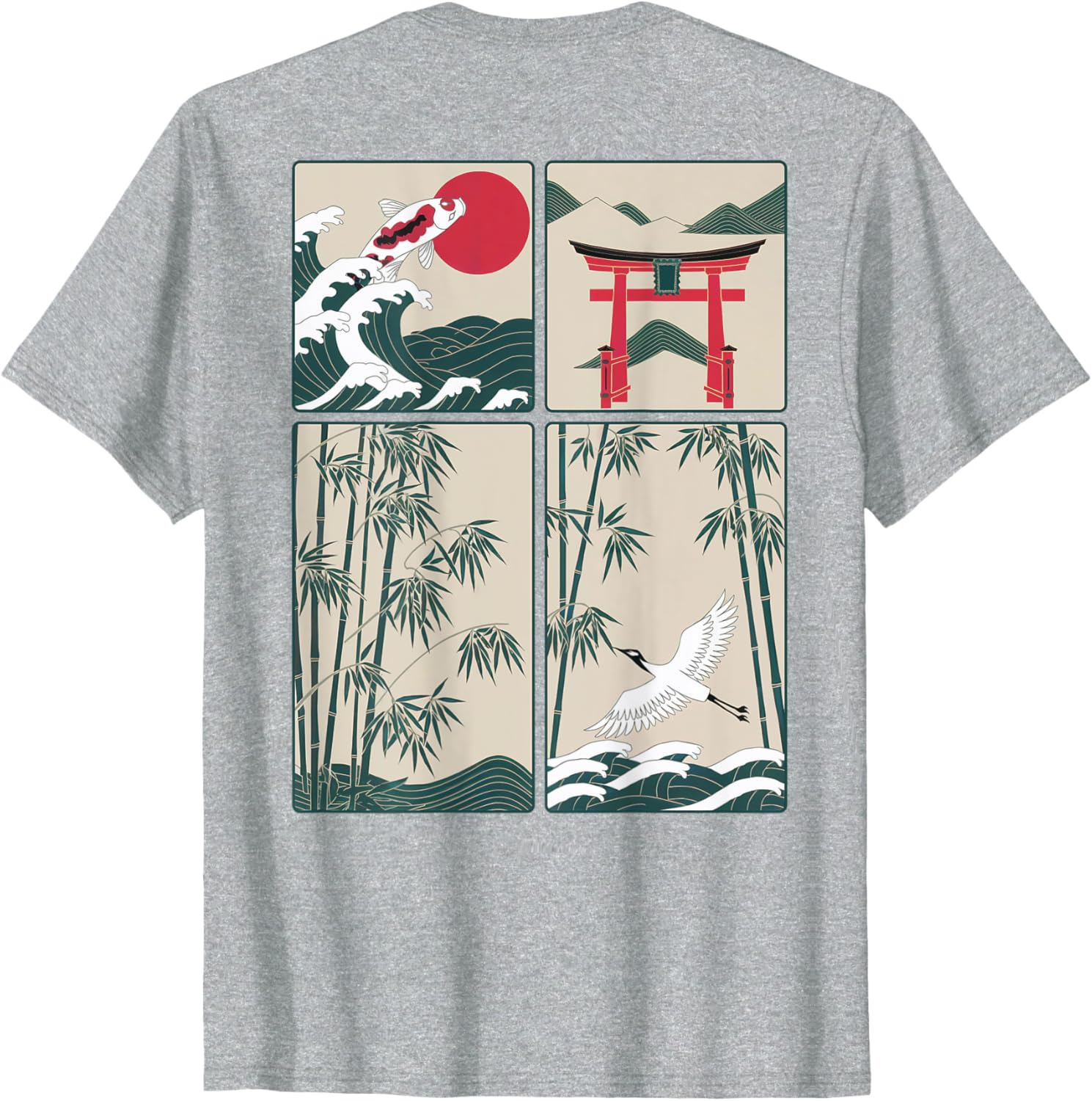 Japanese Koi Fish Great Wave Kanagawa T-Shirt for Stylish Aquatic Lovers - 9